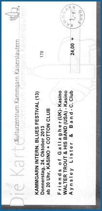 Walter Trout Ticket